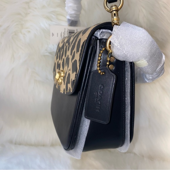 Coach Cassie Crossbody Bag 19 With Leopard Print New - Picture 5 of 16